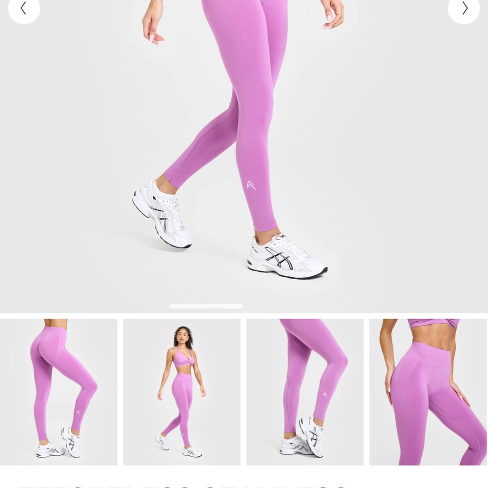 Oner active Orchid purple effortless seamless leggings size SMALL-Long